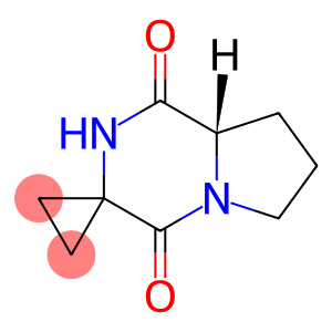 Spiro[cyclopropane-1,3(4H)-pyrrolo[1,2-a]pyrazine]-1,4(2H)-dione, tetrahydro-, (8aS)- (9CI)