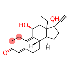 18,19-Dinorpregna-4,9-dien-20-yn-3-one, 13-ethyl-11,17-dihydroxy-, (11β,17α)-