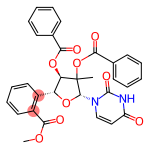 2'-C-Methyl-, 2',3',5'-tribenzoateuridine