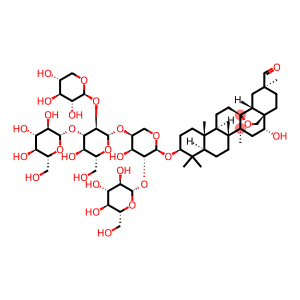 (20S)-13,28-Epoxy-3β-[4-O-(3-O-β-D-glucopyranosyl-2-O-β-D-xylopyranosyl-β-D-glucopyranosyl)-2-O-β-D-glucopyranosyl-α-L-arabinopyranosyloxy]-16α-hydroxyoleanan-29-al