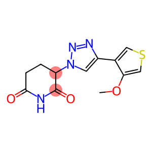 2,6-Piperidinedione, 3-[4-(4-methoxy-3-thienyl)-1H-1,2,3-triazol-1-yl]-