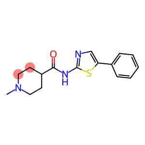 4-Piperidinecarboxamide, 1-methyl-N-(5-phenyl-2-thiazolyl)-