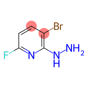 Pyridine, 3-bromo-6-fluoro-2-hydrazinyl-