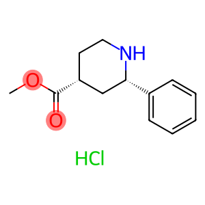 4-Piperidinecarboxylic acid, 2-phenyl-, methyl ester, hydrochloride (1:1), (2S,4R)-