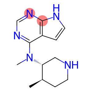 7H-Pyrrolo[2,3-d]pyrimidin-4-amine, N-methyl-N-[(3S,4R)-4-methyl-3-piperidinyl]-