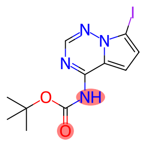 Carbamic acid, N-(7-iodopyrrolo[2,1-f][1,2,4]triazin-4-yl)-, 1,1-dimethylethyl ester