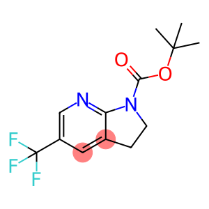 5-(Trifluoromethyl)-2,3-dihydropyrrolo[2,3-b]pyridine, N1-BOC protected