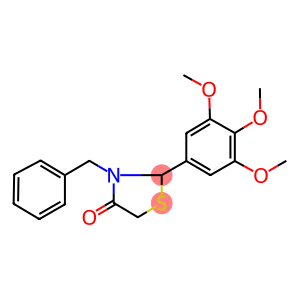 3-benzyl-2-(3,4,5-trimethoxyphenyl)-1,3-thiazolidin-4-one