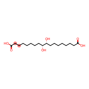 Octadecanedioic acid, 9,10-dihydroxy-, (9R,10R)-rel-