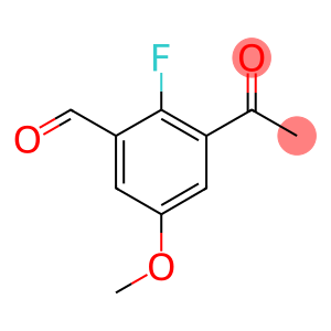 3-Acetyl-2-fluoro-5-methoxybenzaldehyde