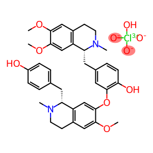 4-[[(1R)-1,2,3,4-Tetrahydro-6,7-dimethoxy-2-methyl-1-isoquinolinyl]methyl]-2-[[(1R)-1,2,3,4-tetrahydro-1-[(4-hydroxyphenyl)methyl]-6-methoxy-2-methyl-7-isoquinolinyl]oxy]phenol perchlorate