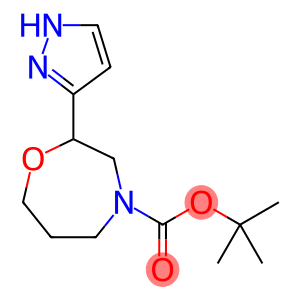 tert-butyl 2-(1H-pyrazol-3-yl)-1,4-oxazepane-4-carboxylate