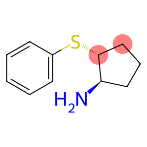 Cyclopentanamine, 2-(phenylthio)-, (1R,2R)-rel-