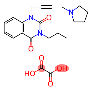 3-Propyl-1-(4-(pyrrolidin-1-yl)but-2-yn-1-yl)quinazoline-2,4(1H,3H)-dione oxalate
