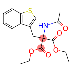 DIETHYL 2-ACETAMIDO-2-(BENZO(B)THIOPHENE-3-YLMETHYL)MALONATE