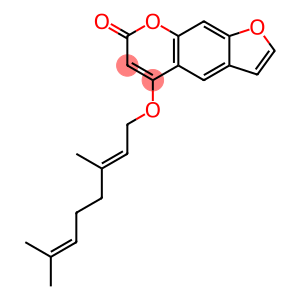 7H-Furo(3,2-g)benzopyran-7-one, 5-((3,7-dimethyl-2,6-octadienyl)oxy)-,  (E)-