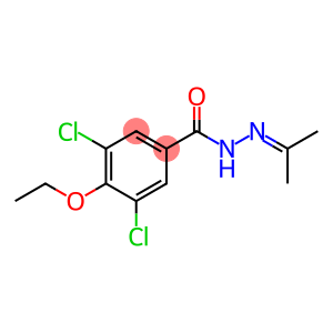 Benzoic acid, 3,5-dichloro-4-ethoxy-, 2-(1-methylethylidene)hydrazide