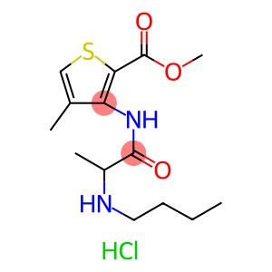 Methyl 3-[[(2RS)-2-(butylamino)propanoyl]amino]-4-methylthiophene-2-carboxylate