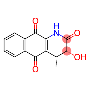 (3R,4R)-3,4-Dihydro-3-hydroxy-4-methylbenzo[g]quinoline-2,5,10(1H)-trione