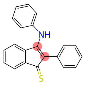 1H-Indene-1-thione, 2-phenyl-3-(phenylamino)-