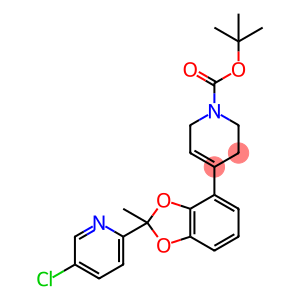 1(2H)-Pyridinecarboxylic acid, 4-[2-(5-chloro-2-pyridinyl)-2-methyl-1,3-benzodioxol-4-yl]-3,6-dihydro-, 1,1-dimethylethyl ester