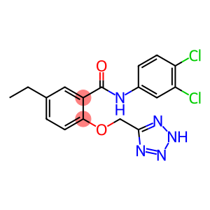 Benzamide, N-(3,4-dichlorophenyl)-5-ethyl-2-(2H-tetrazol-5-ylmethoxy)-