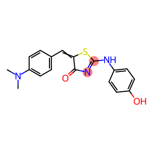 4(5H)-Thiazolone, 5-[[4-(dimethylamino)phenyl]methylene]-2-[(4-hydroxyphenyl)amino]-