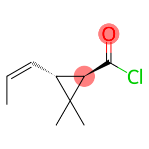 Cyclopropanecarbonyl chloride, 2,2-dimethyl-3-(1Z)-1-propenyl-, (1R,3R)- (9CI)