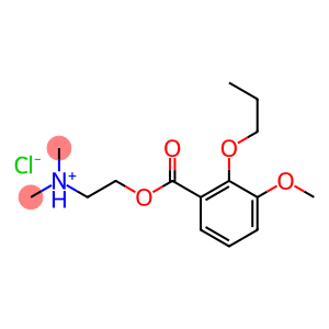 Benzoic acid,3-methoxy-2-propoxy-, 2-(dimethylamino)ethyl ester, hydrochloride (1:1)