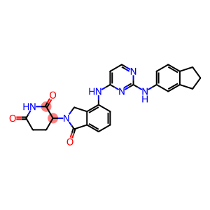 2,6-Piperidinedione, 3-[4-[[2-[(2,3-dihydro-1H-inden-5-yl)amino]-4-pyrimidinyl]amino]-1,3-dihydro-1-oxo-2H-isoindol-2-yl]-