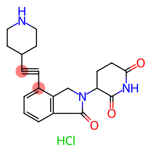 3-(1-Oxo-4-(piperidin-4-ylethynyl)isoindolin-2-yl)piperidine-2,6-dione hydrochloride