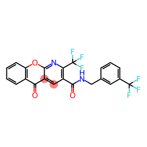 5-OXO-2-(TRIFLUOROMETHYL)-N-[3-(TRIFLUOROMETHYL)BENZYL]-5H-CHROMENO[2,3-B]PYRIDINE-3-CARBOXAMIDE