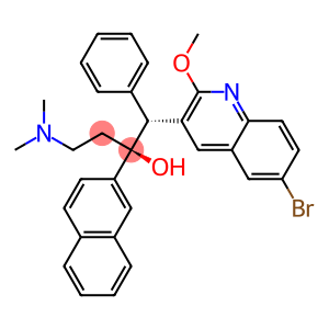 3-Quinolineethanol, 6-bromo-α-[2-(dimethylamino)ethyl]-2-methoxy-α-2-naphthalenyl-β-phenyl-, (αS,βR)-