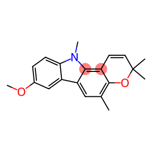 Pyrano[3,2-a]carbazole,3,11-dihydro-8-methoxy-3,3,5,11-tetramethyl-