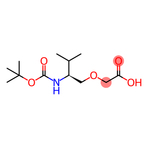 N-Boc-(S)-2-(2-amino-3-methylbutoxy)acetic acid