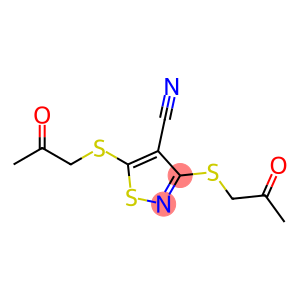 3,5-BIS((2-OXOPROPYL)THIO)-4-ISOTHIAZOLECARBONITRILE