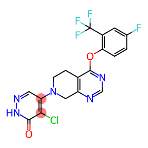 3(2H)-Pyridazinone, 4-chloro-5-[4-[4-fluoro-2-(trifluoromethyl)phenoxy]-5,8-dihydropyrido[3,4-d]pyrimidin-7(6H)-yl]-