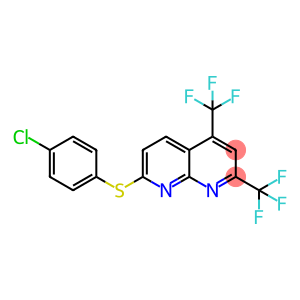1,8-Naphthyridine,7-[(4-chlorophenyl)thio]-2,4-bis(trifluoromethyl)-(9CI)