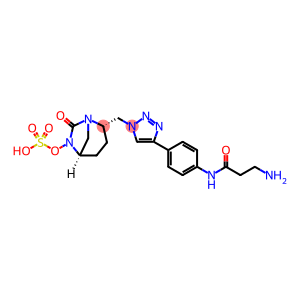 Sulfuric acid, mono[(1R,2S,5R)-2-[[4-[4-[(3-amino-1-oxopropyl)amino]phenyl]-1H-1,2,3-triazol-1-yl]methyl]-7-oxo-1,6-diazabicyclo[3.2.1]oct-6-yl] ester