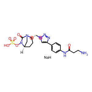 SULFURIC ACID, MONO[(1R,2S,5R)-2-[[4-[4-[(3-AMINO-1-OXOPROPYL)AMINO]PHENYL]-1H-1,2,3-TRIAZOL-1-YL]ME