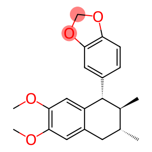 5-[(1S)-1,2,3,4-Tetrahydro-6,7-dimethoxy-2β,3α-dimethylnaphthalen-1-yl]-1,3-benzodioxole