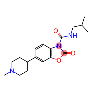 3(2H)-Benzoxazolecarboxamide, 6-(1-methyl-4-piperidinyl)-N-(2-methylpropyl)-2-oxo-