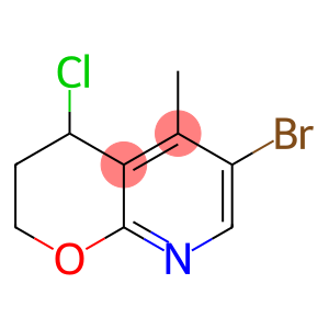 2H-Pyrano[2,3-b]pyridine, 6-bromo-4-chloro-3,4-dihydro-5-methyl-