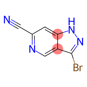 1H-Pyrazolo[4,3-c]pyridine-6-carbonitrile, 3-bromo-