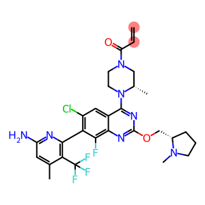 1-[(3S)-4-[7-[6-AMINO-4-METHYL-3-(TRIFLUOROMETHYL)PYRIDIN-2-YL]-6-CHLORO-8-FLUORO-2-[[(2S)-1-METHYLP