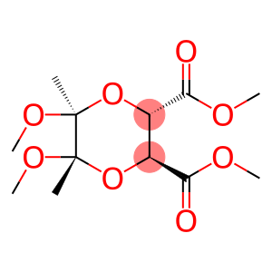 1,4-Dioxane-2,3-dicarboxylic acid, 5,6-dimethoxy-5,6-dimethyl-, 2,3-dimethyl ester, (2S,3S,5S,6S)-