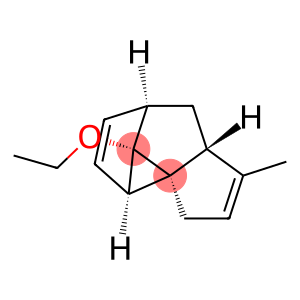 Cyclopenta[a]cyclopropa[gh]pentalene, 6c-ethoxy-2a,3,3a,6,6b,6c-hexahydro-4-methyl-, (2aR,3aR,6aS,6bR,6cS)-rel- (9CI)