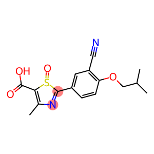 2-(3-cyano-4-isobutoxyphenyl)-4-methylthiazole-5-carboxylic acid 1-oxide