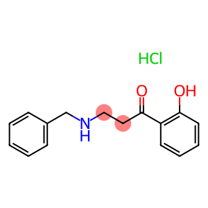 1-Propanone,1-(2-hydroxyphenyl)-3-[(phenylmethyl)amino]-, hydrochloride (1:1)