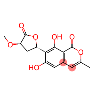 6,8-Dihydroxy-3-methyl-7-[(2S,4R)-tetrahydro-4-methoxy-5-oxofuran-2-yl]-1H-2-benzopyran-1-one